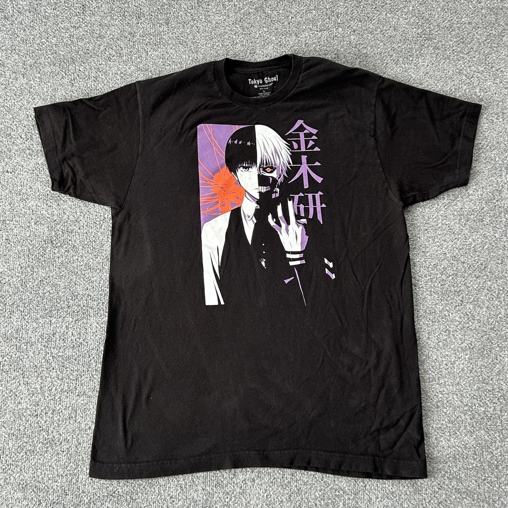 Tokyo Ghoul Shirt Mens Large Black Ken‎ Kaneki Crunchyroll Graphic Anime Tee